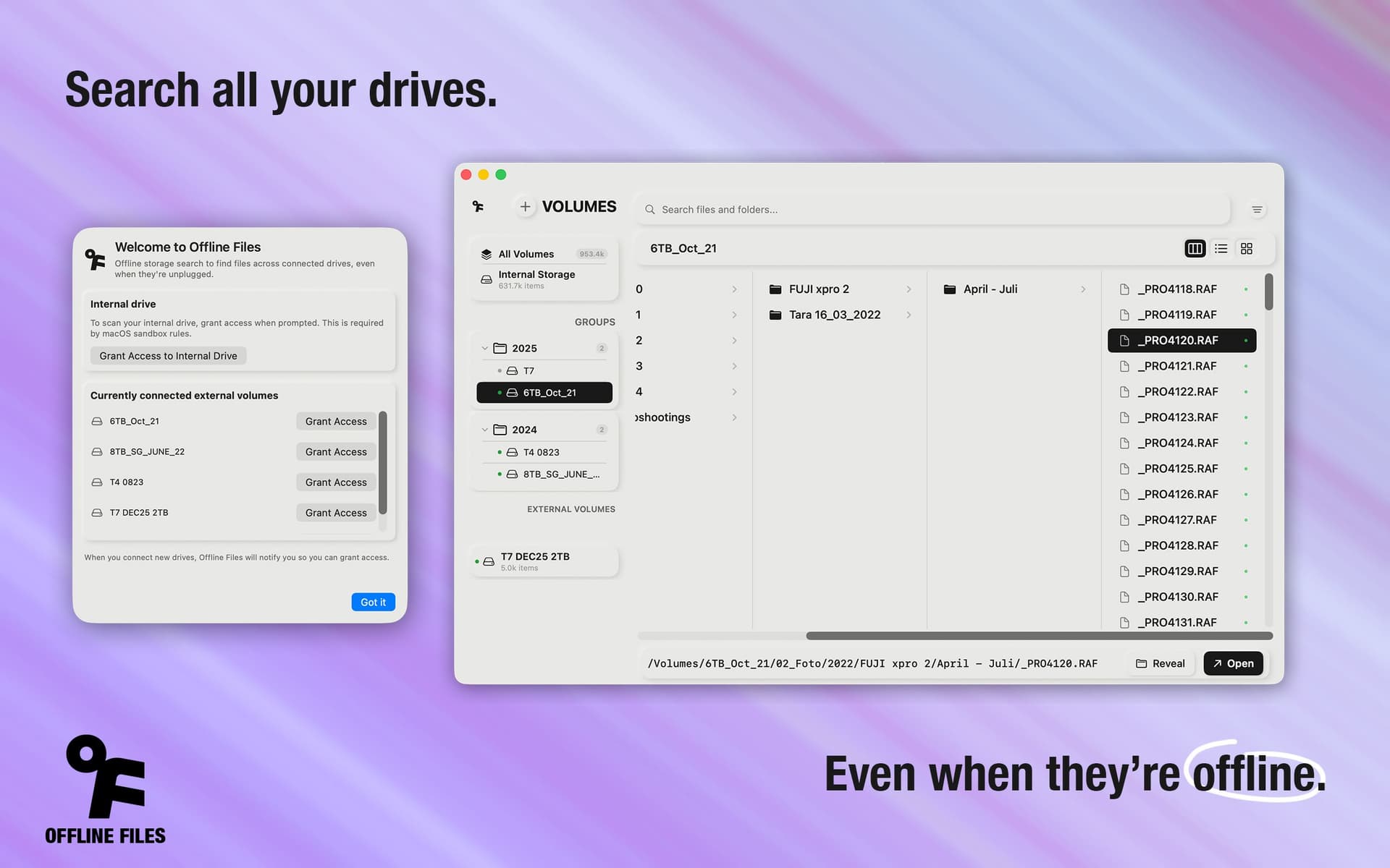 Offline Files (MacOS)